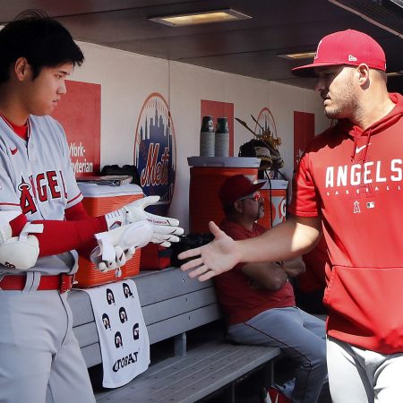 Shohei Ohtani and Mike Trout.