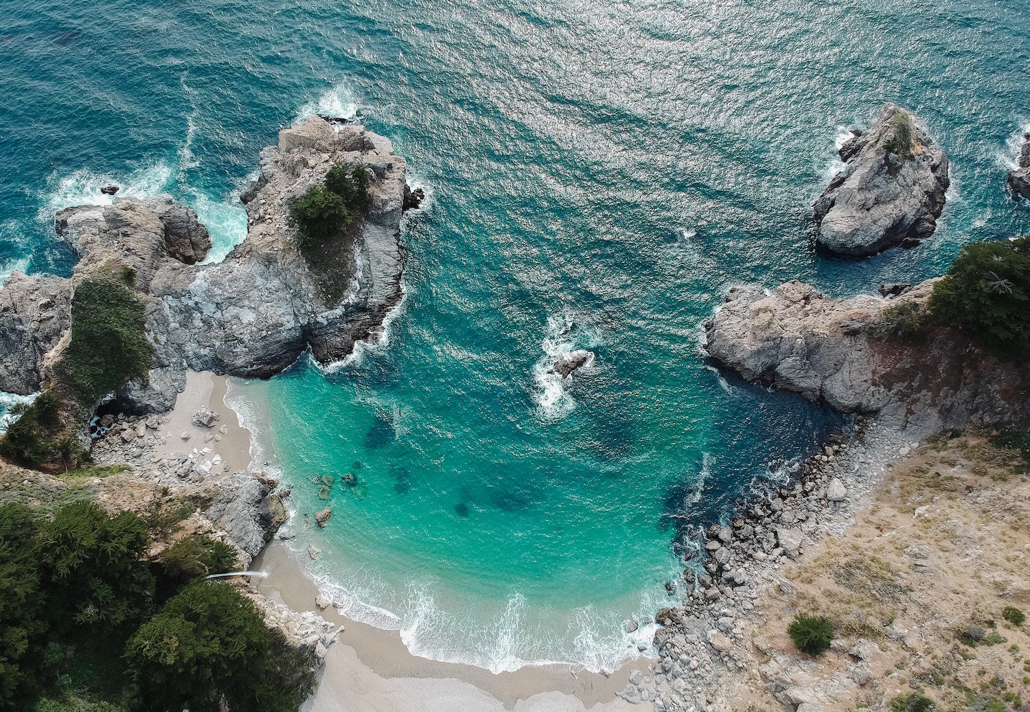 Aerial view of Big Sur