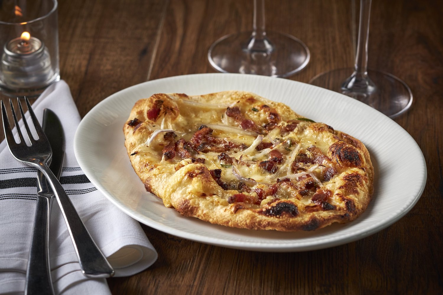 Flatbread on a plate