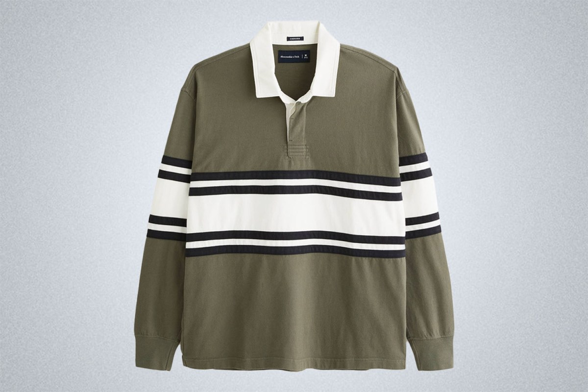 Abercrombie u0026amp;amp; Fitch Long-Sleeve Rugby Polo