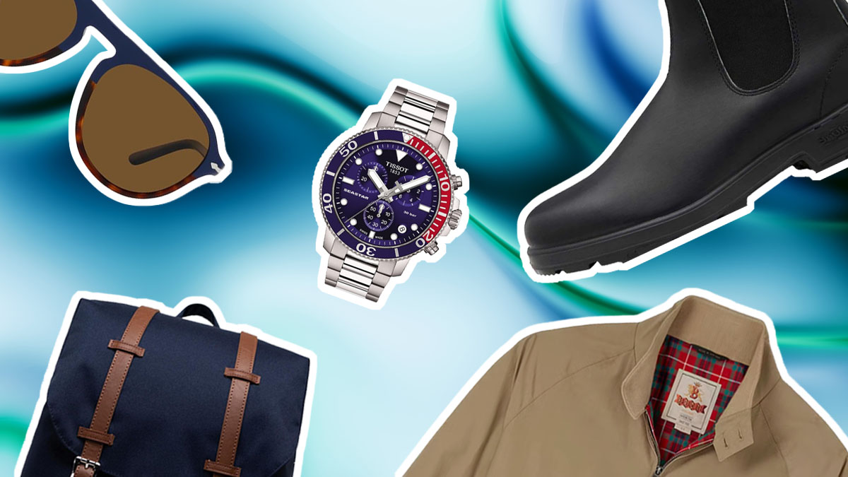 a collage of amazon prime day style deals on a chrome background