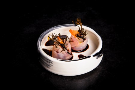 Sushi-shaped food on a dish