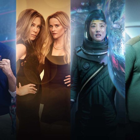 Posters from four popular shows on Apple TV Plus, which is increasing prices