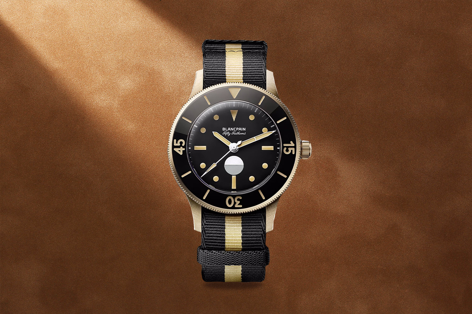 Black and gold watch