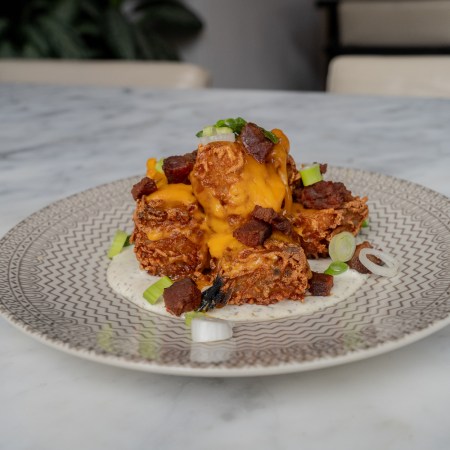 Cafe Robey's smothered potato tots