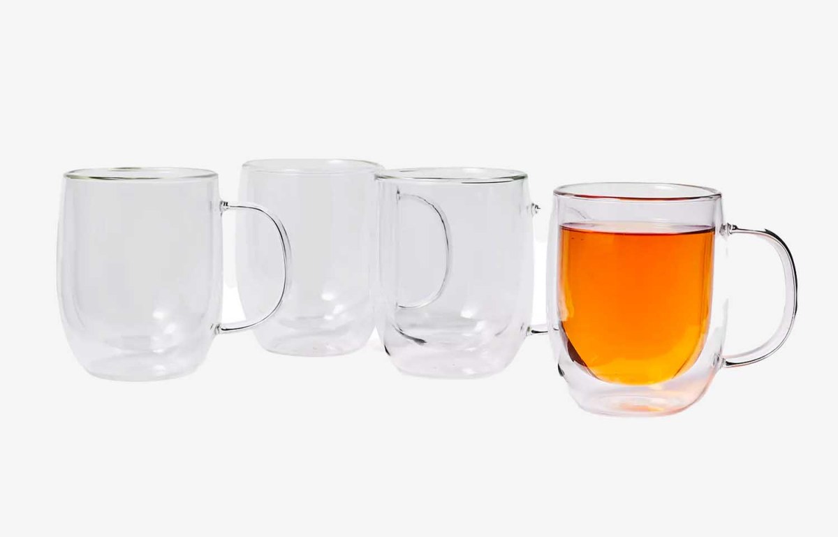 Sur La Table Double-Wall Coffee Glasses