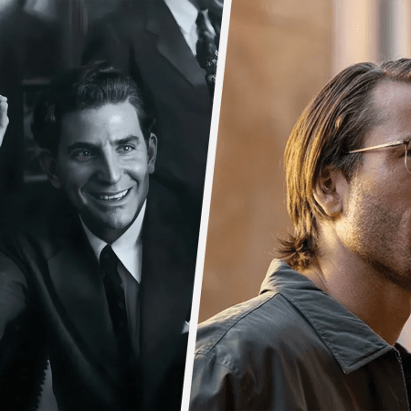 Bradley Cooper and Glen Powell