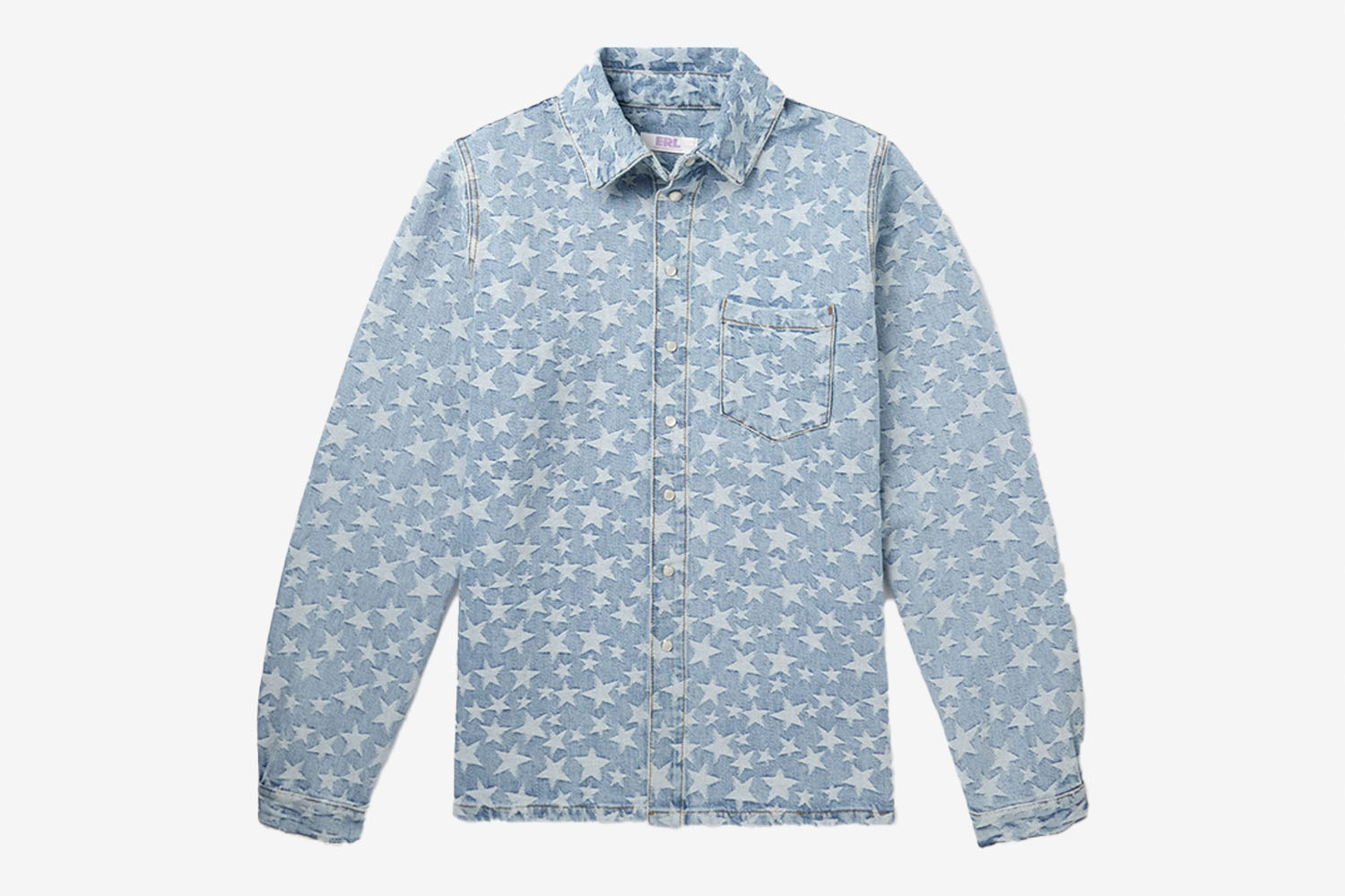 The Total Fashion Flex: ERL Denim-Jacquard Overshirt