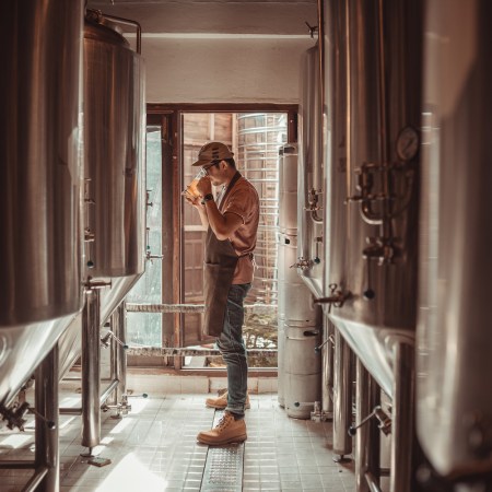 Brewers test the taste of beer and take their brewing seriously