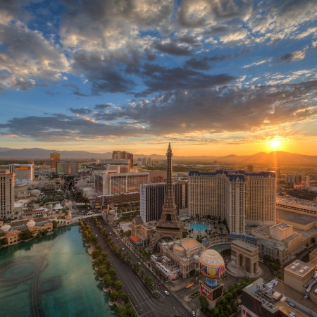 Aerial view of Vegas