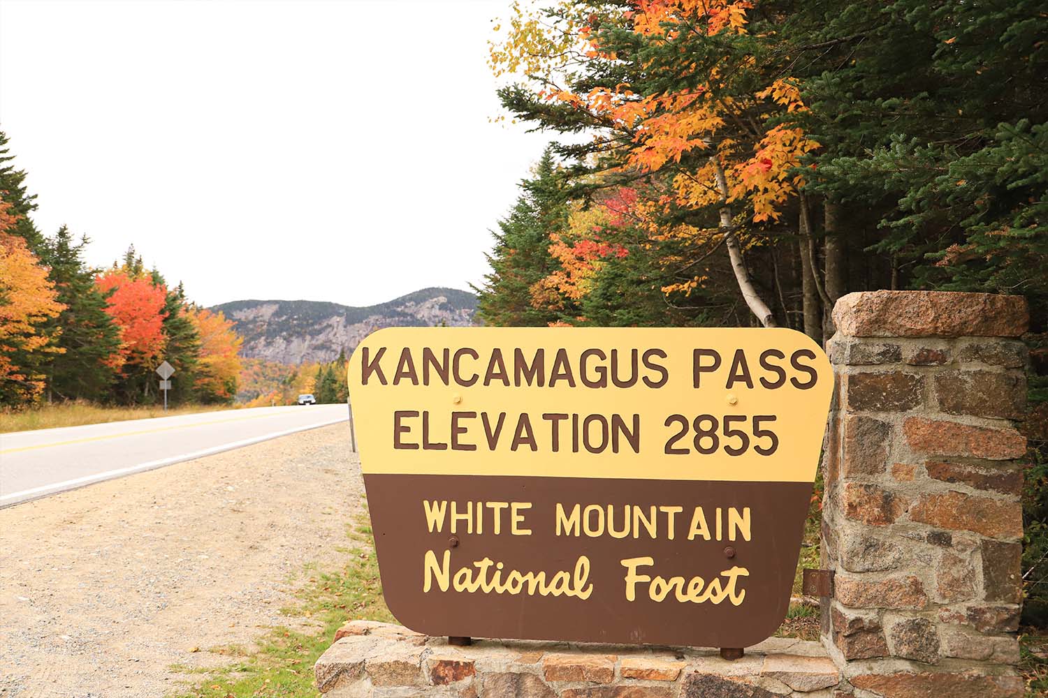 The entrance to White Mountain National Forest