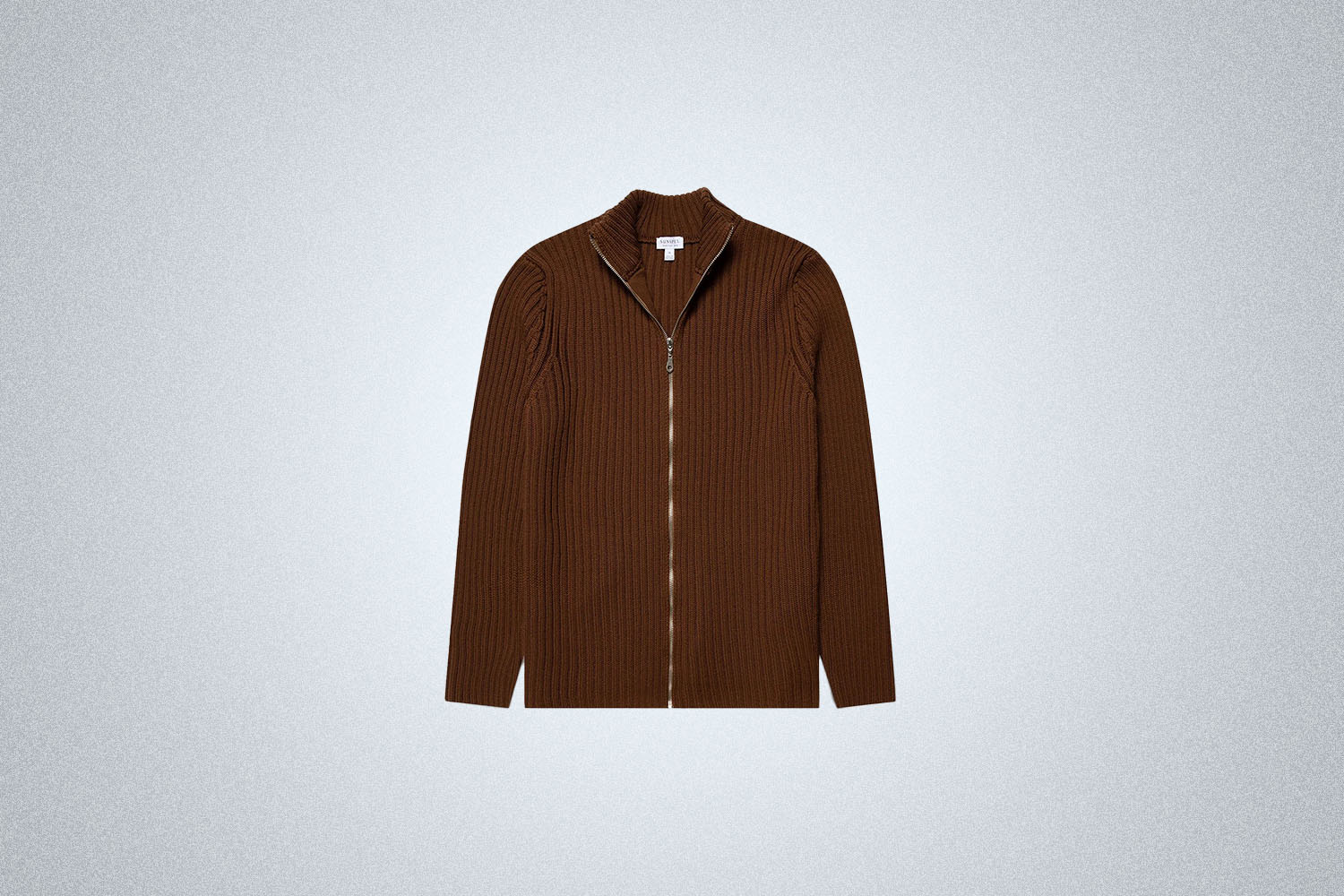 Sunspel Merino Rib Zip Cardigan