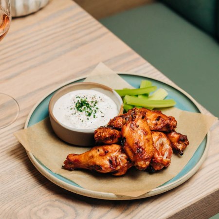 WIngs on a plate