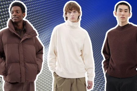 a collage of models in Uniqlo U
