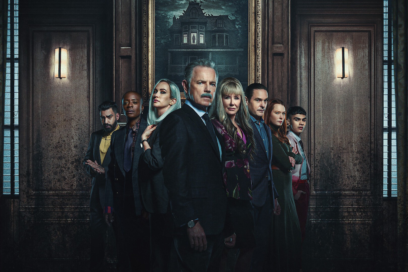 Cast of "The Fall of the House of Usher"