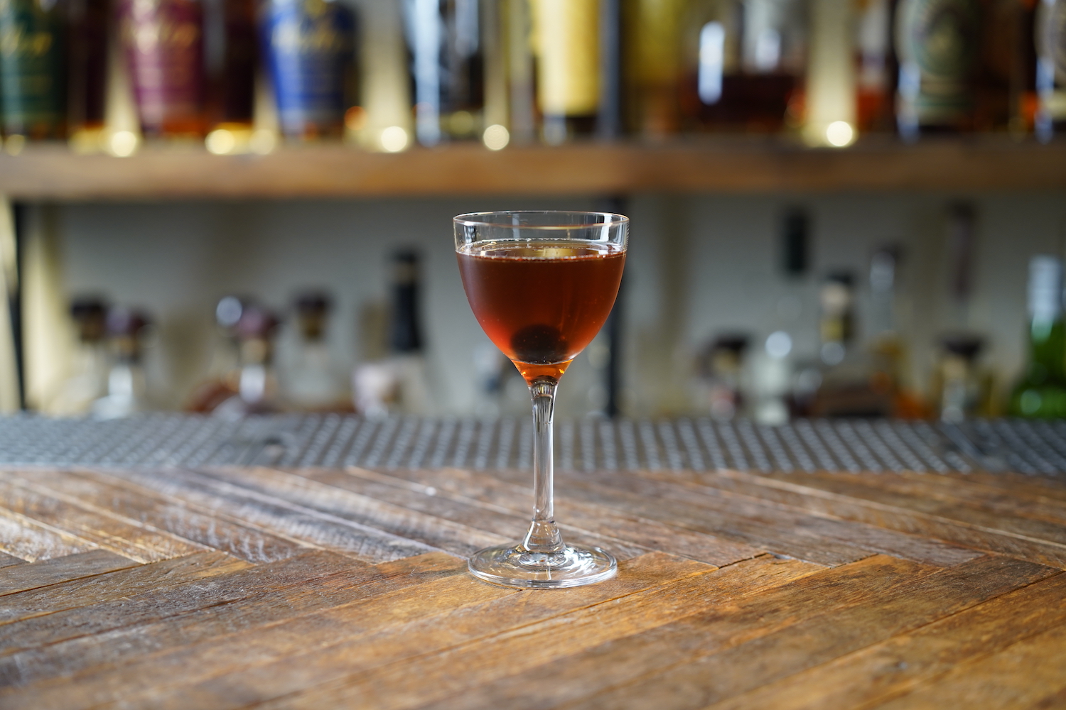 Manhattan with a cherry