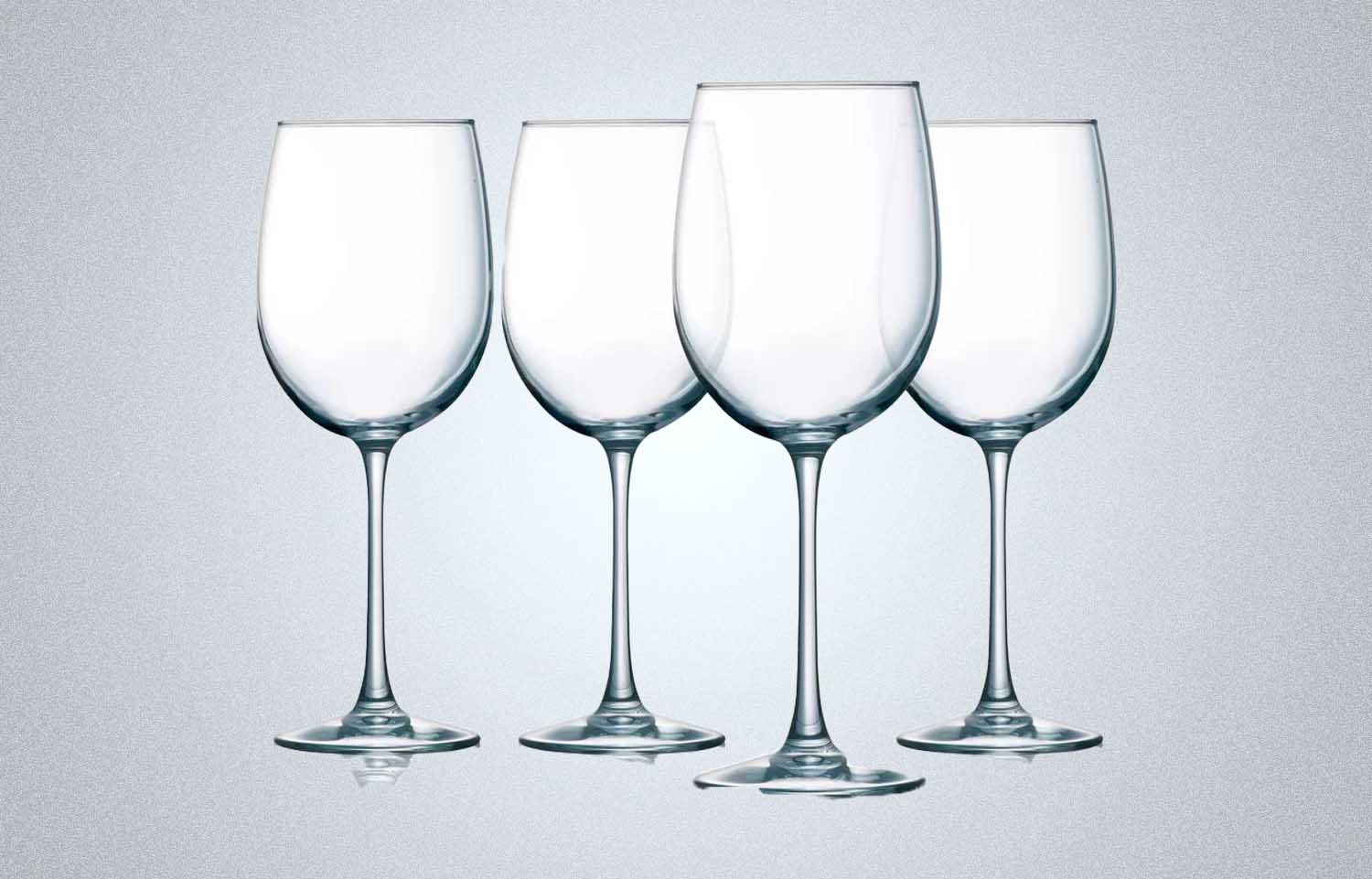 Prep &amp; Savour Eldridge 4 – Piece 19oz. Glass All Purpose Wine Glass Stemware Set