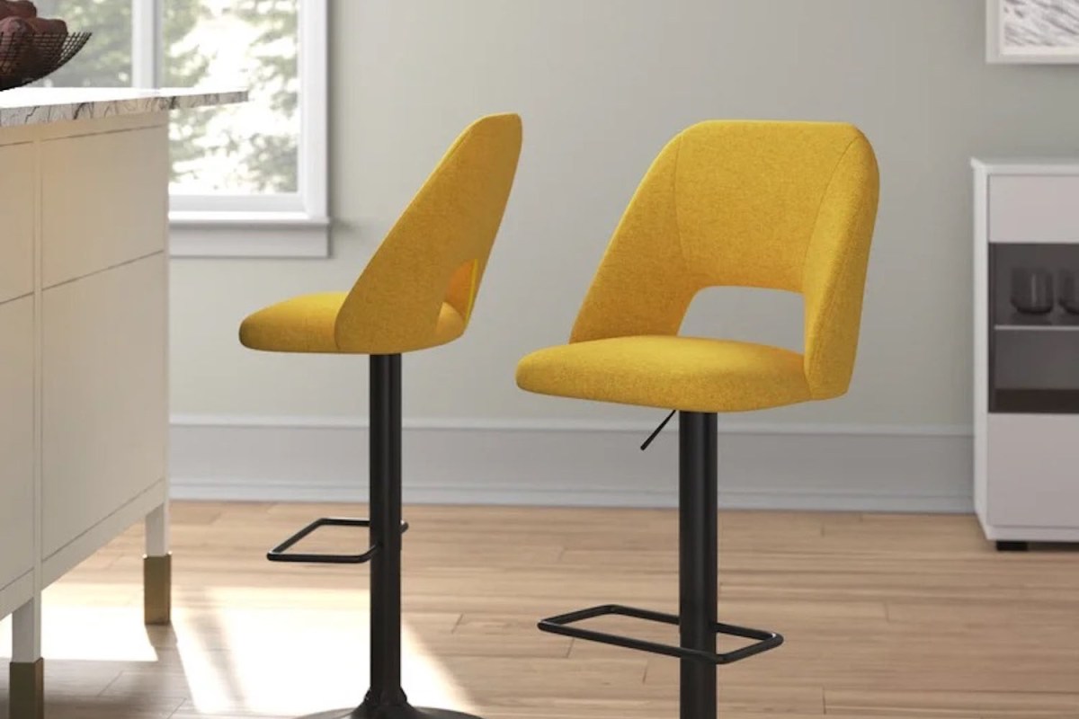 Mercury Row Bridgette Swivel Adjustable Height Bar Stool