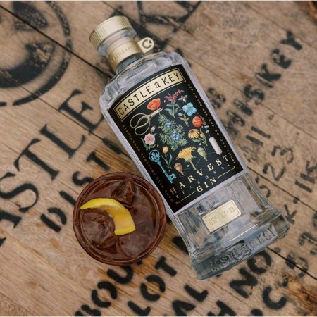 A seasonal variety of gin from Castle & Key on a bourbon barrel