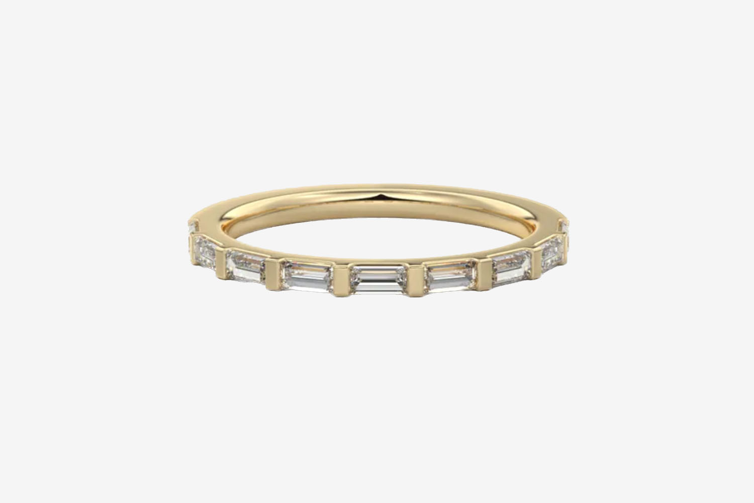 Frank Darling Baguette Half Eternity Band