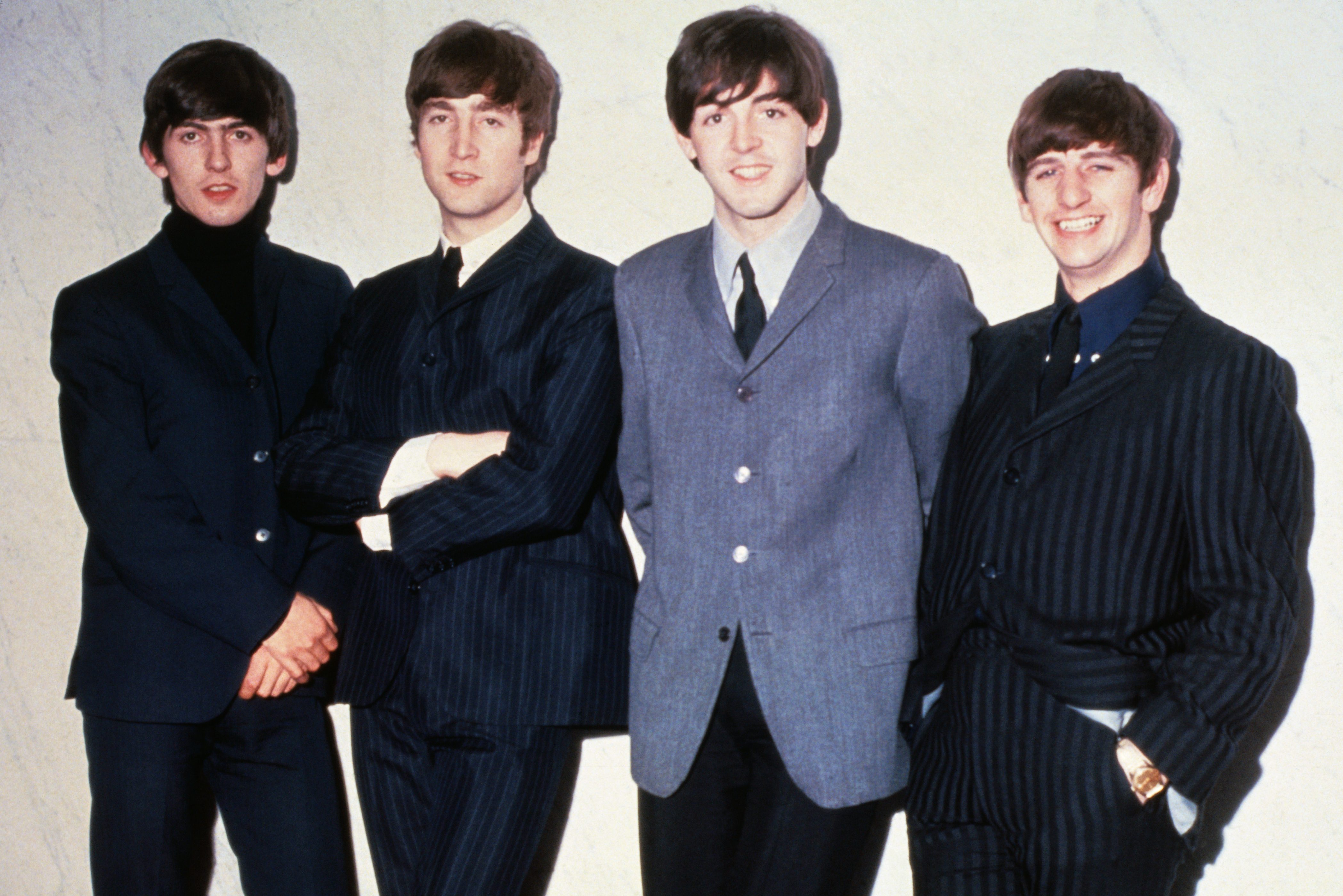George Harrison, John Lennon, Paul McCartney and Ringo Starr, circa 1965.