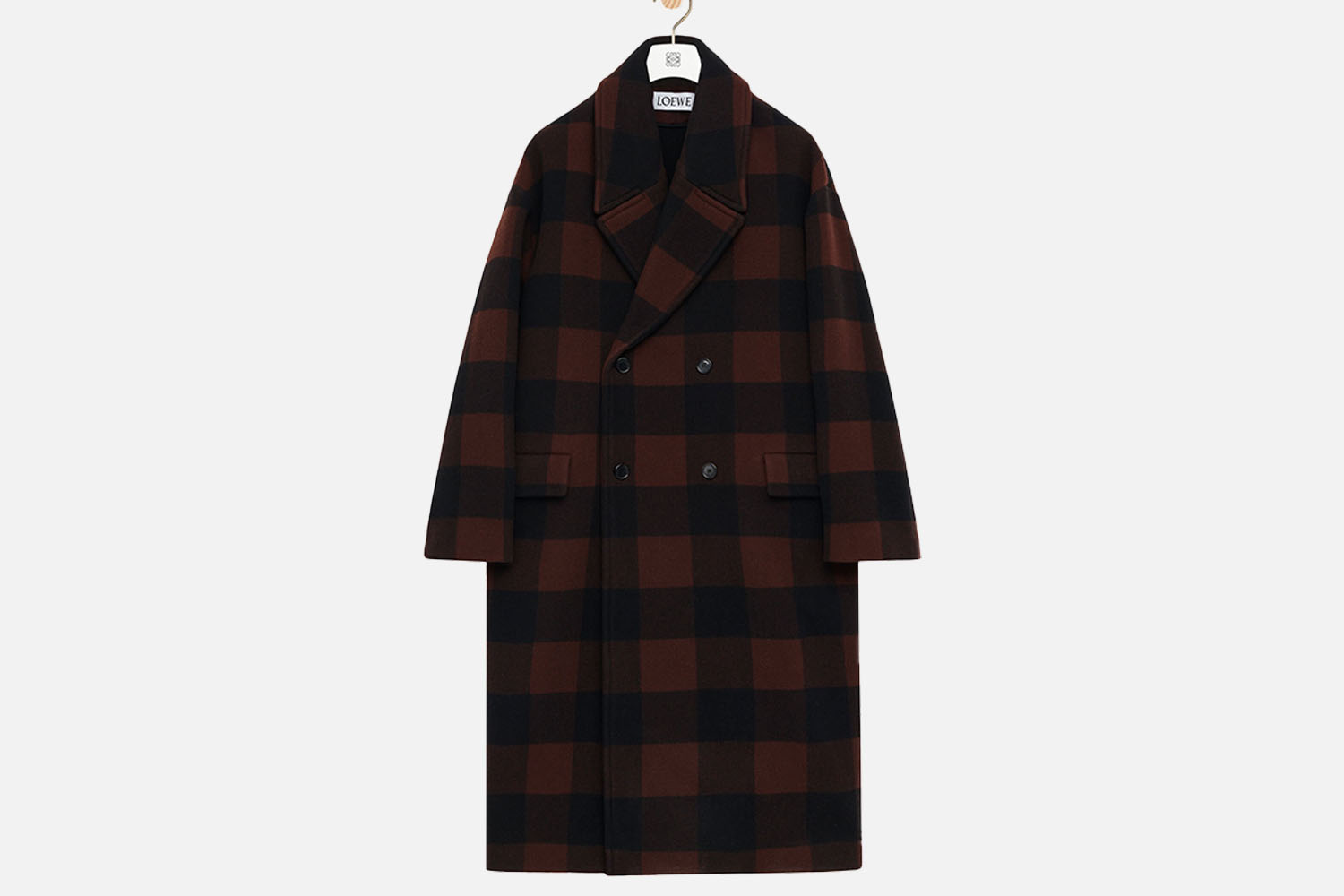 Loewe Double Breasted Wool Coat