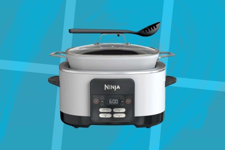 Ninja Cooker on a blue background