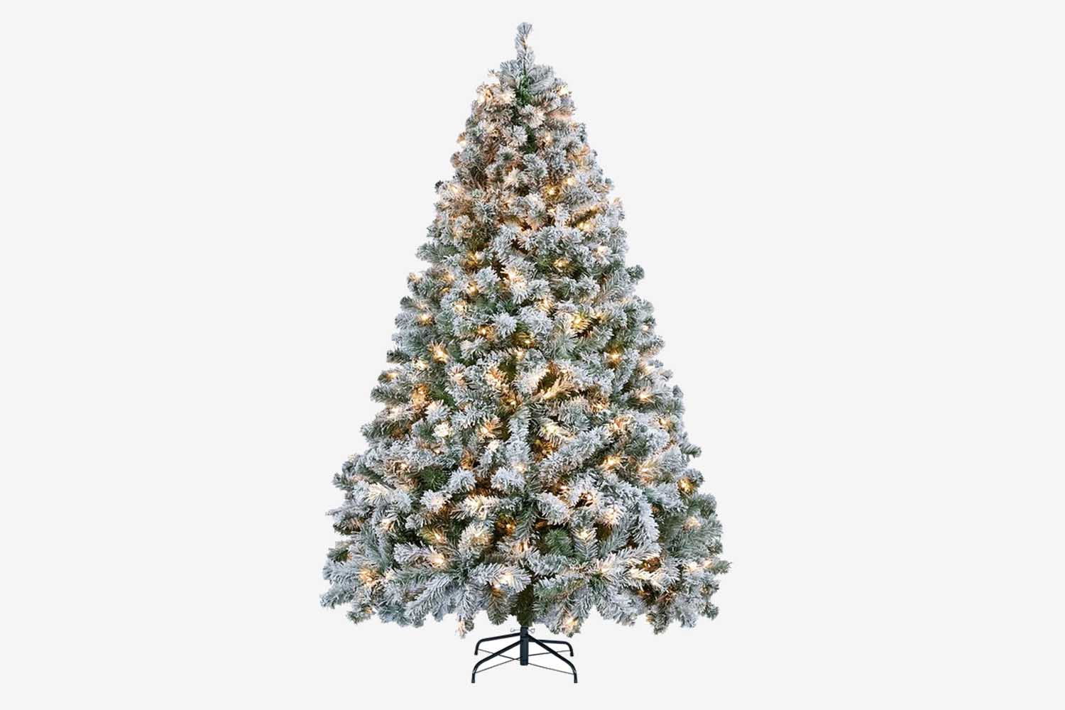 Lighted Artificial Spruce Christmas Tree