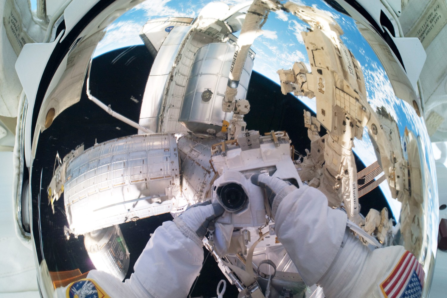 Astronaut selfie