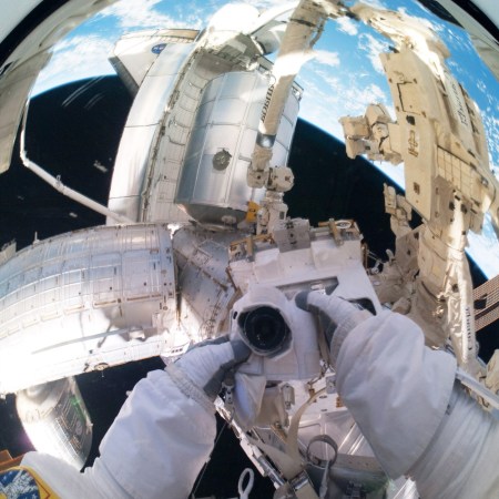 Astronaut selfie