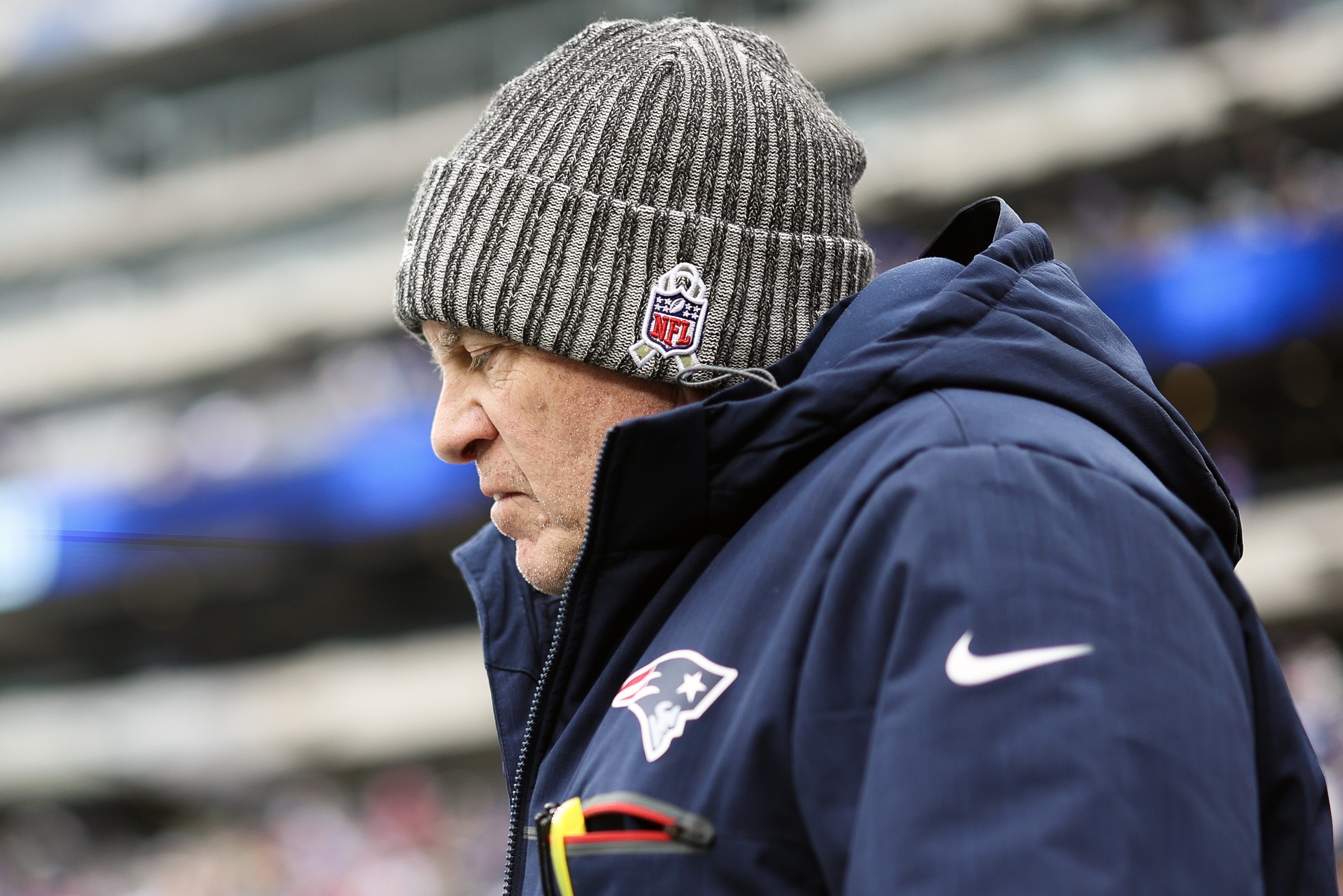 Head coach Bill Belichick of the New England Patriots.