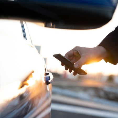 A BMW digital car key in a smartphone from 2019