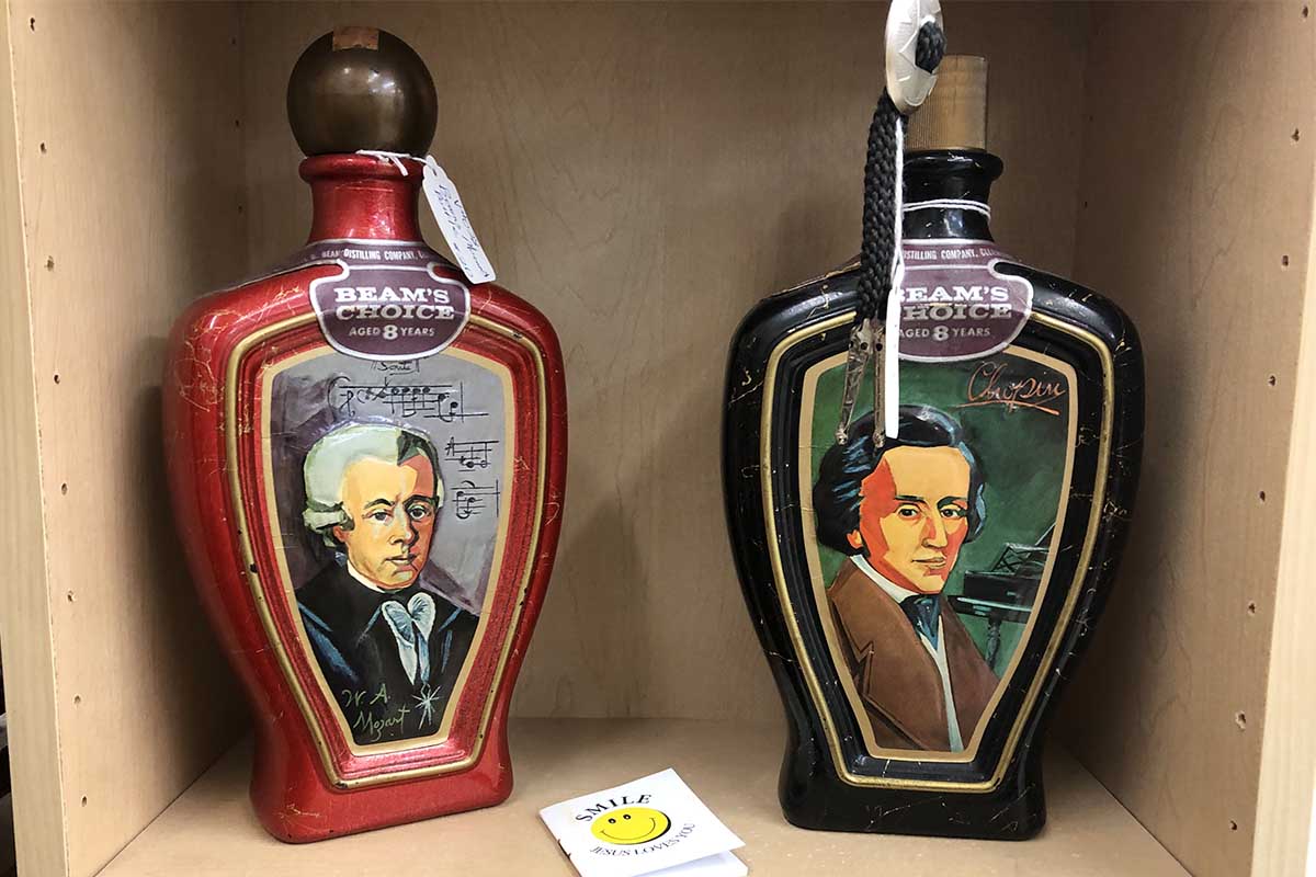 vintage decanters by Jim Beam