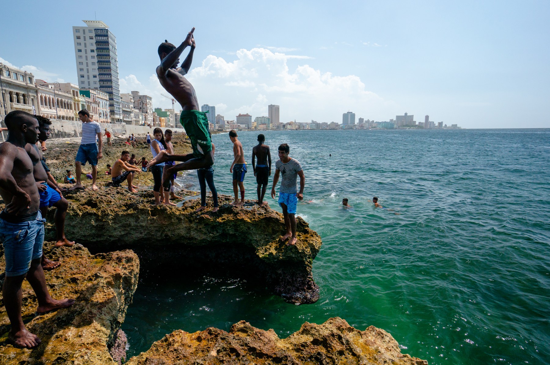 This is Cuba along the Great Ocean Road. It’s really amazing zone. I was there on a commercial assignment trying to document a catalog for the brand Roark. We tried to surf, but in the downtime, I was just shooting the people. I love the coastal culture and that everybody was swimming in the ocean. I didn’t really shoot until I went swimming for a while. I was just part of the crew. It created and fostered this level of respect and connection. Cuba really taught me a lot about interacting with people who are heavily pressured by photographers trying to capture something. I've really thought about that in my career as time has gone on. Their relationship with the ocean is just so beautiful. I loved seeing the kids play all day in the water.