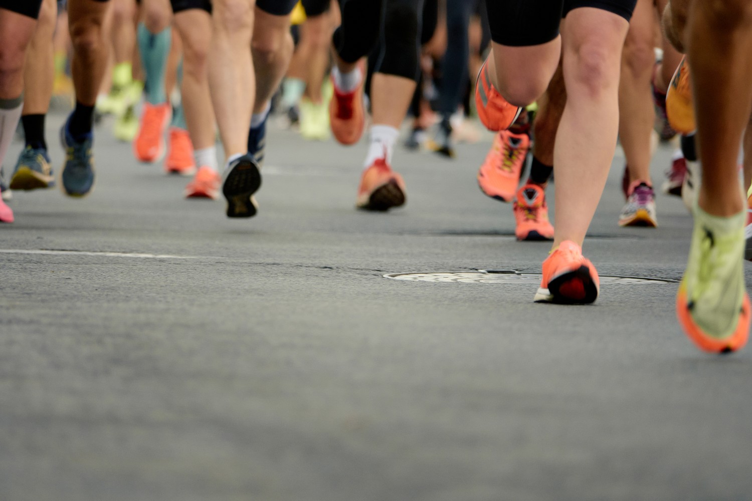 Runners running