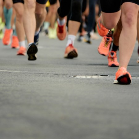 Runners running