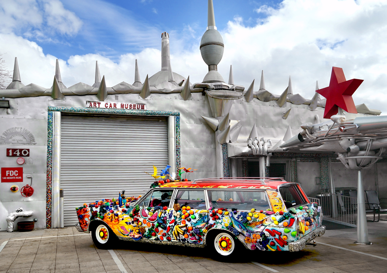 Exterior of the Art Car Museum