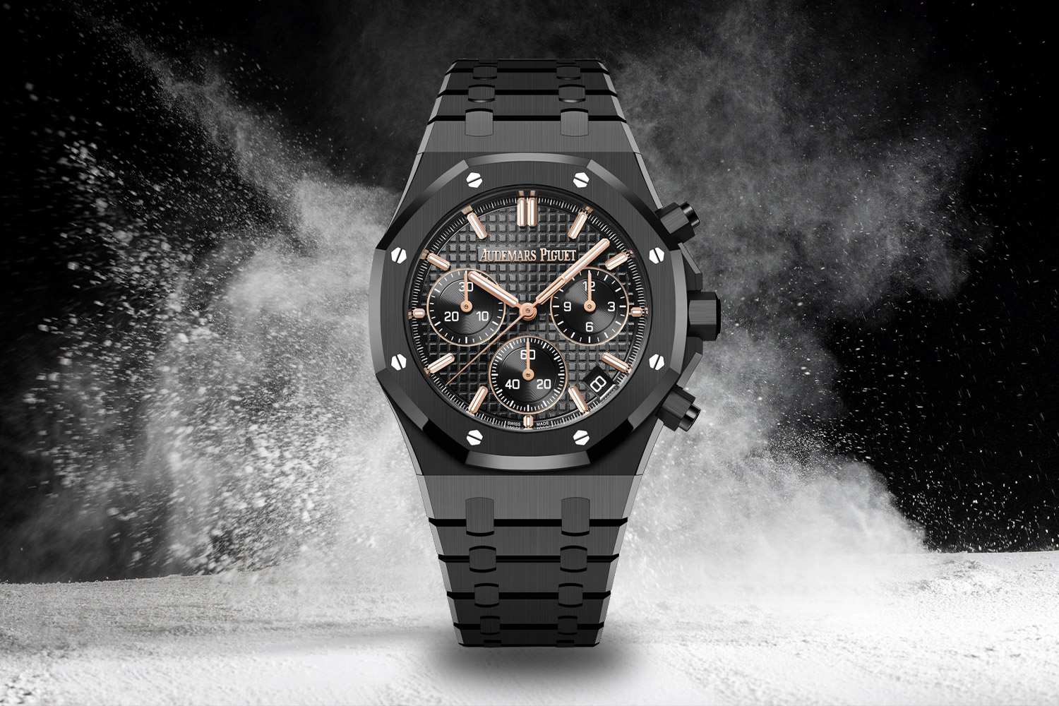 Black Audemars Piguet Royal Oak Self-Winding Chronograph
