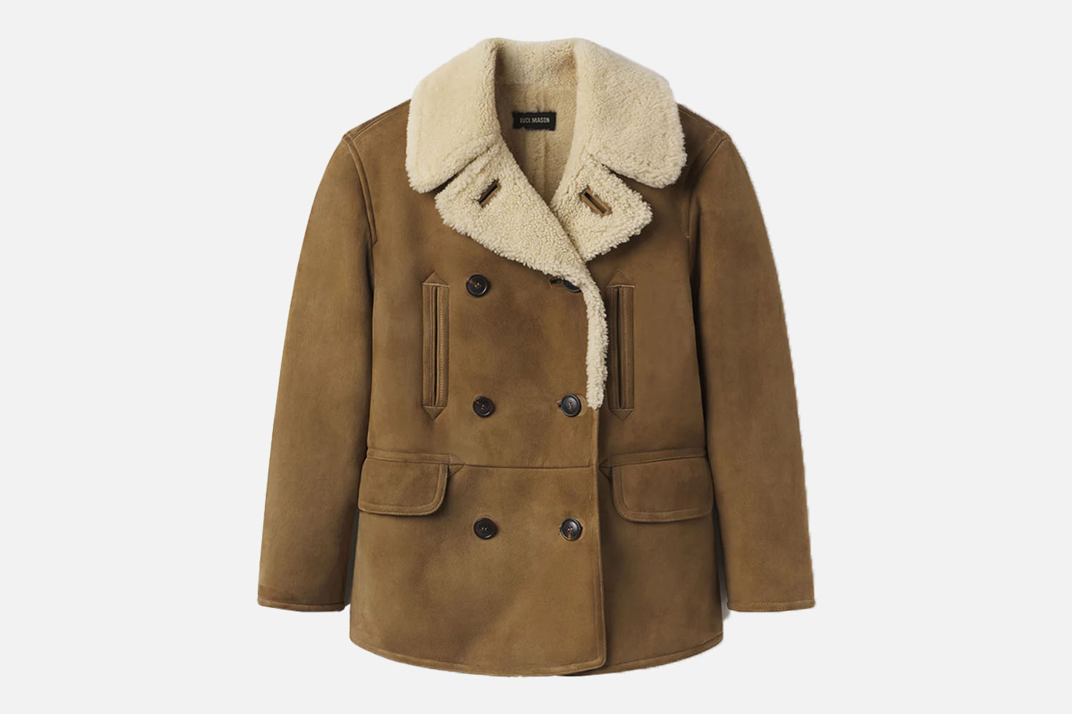 Buck Mason Roper Shearling Peacoat