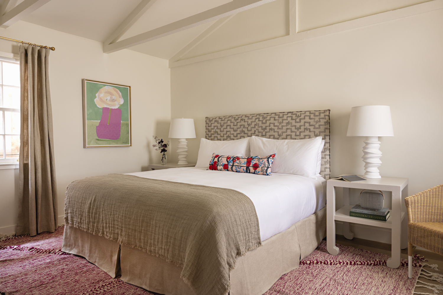 Interior of room in one of the cottages at Farmhosue