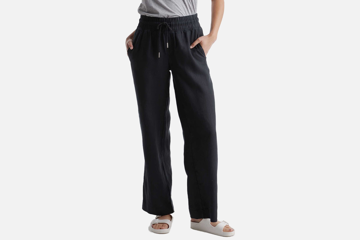 Quince 100% European Linen Wide Leg Pant
