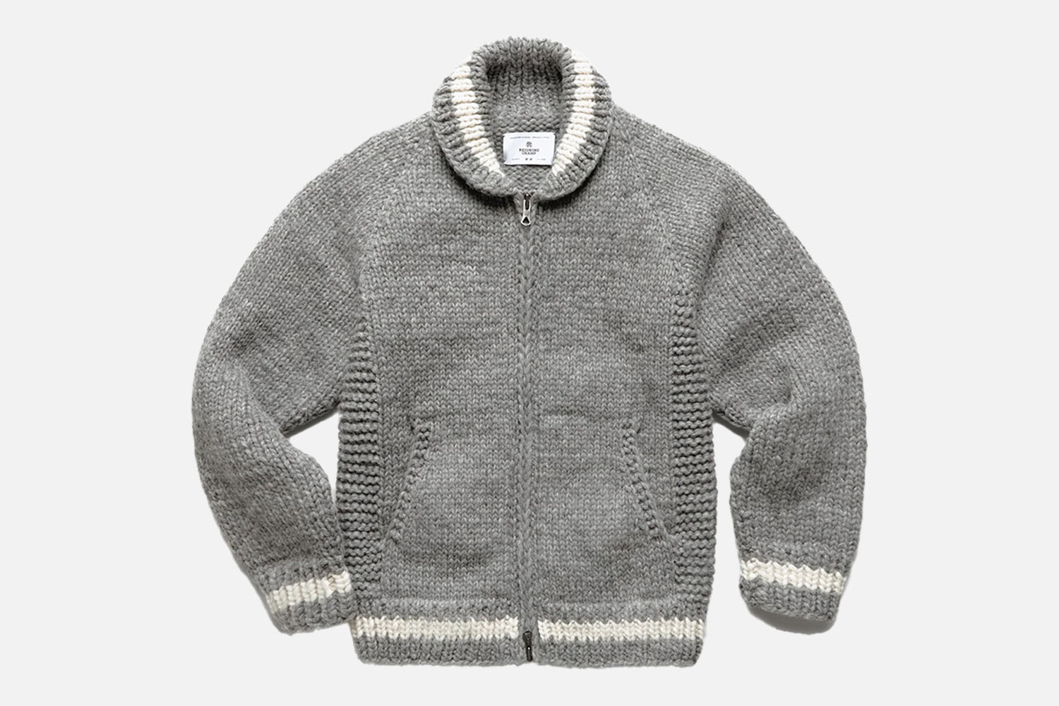 Reigning Champ Handknit Varsity Sweater