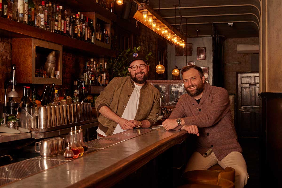 Sam Ross and Michael McIlroy at Attaboy