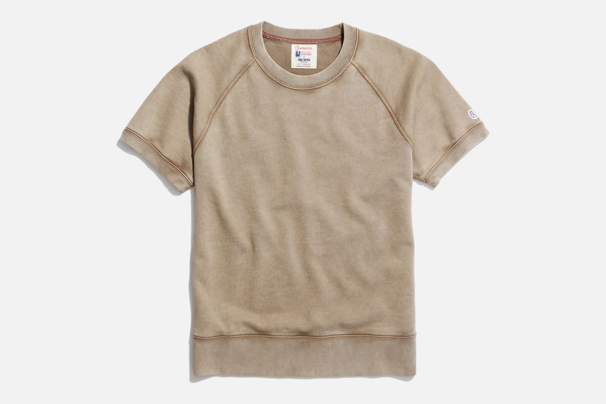 Todd Snyder + Champion Sun-Faded Midweight Short Sleeve Sweatshirt