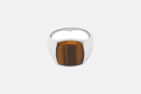 Tom Wood Cushion Tiger Eye Ring