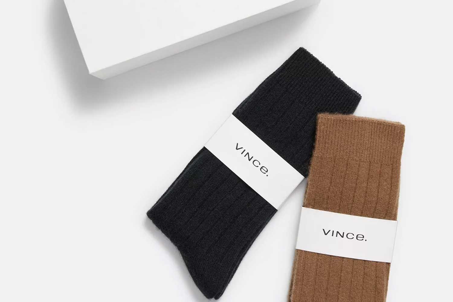 Vince Cashmere Rib Sock Gift Set