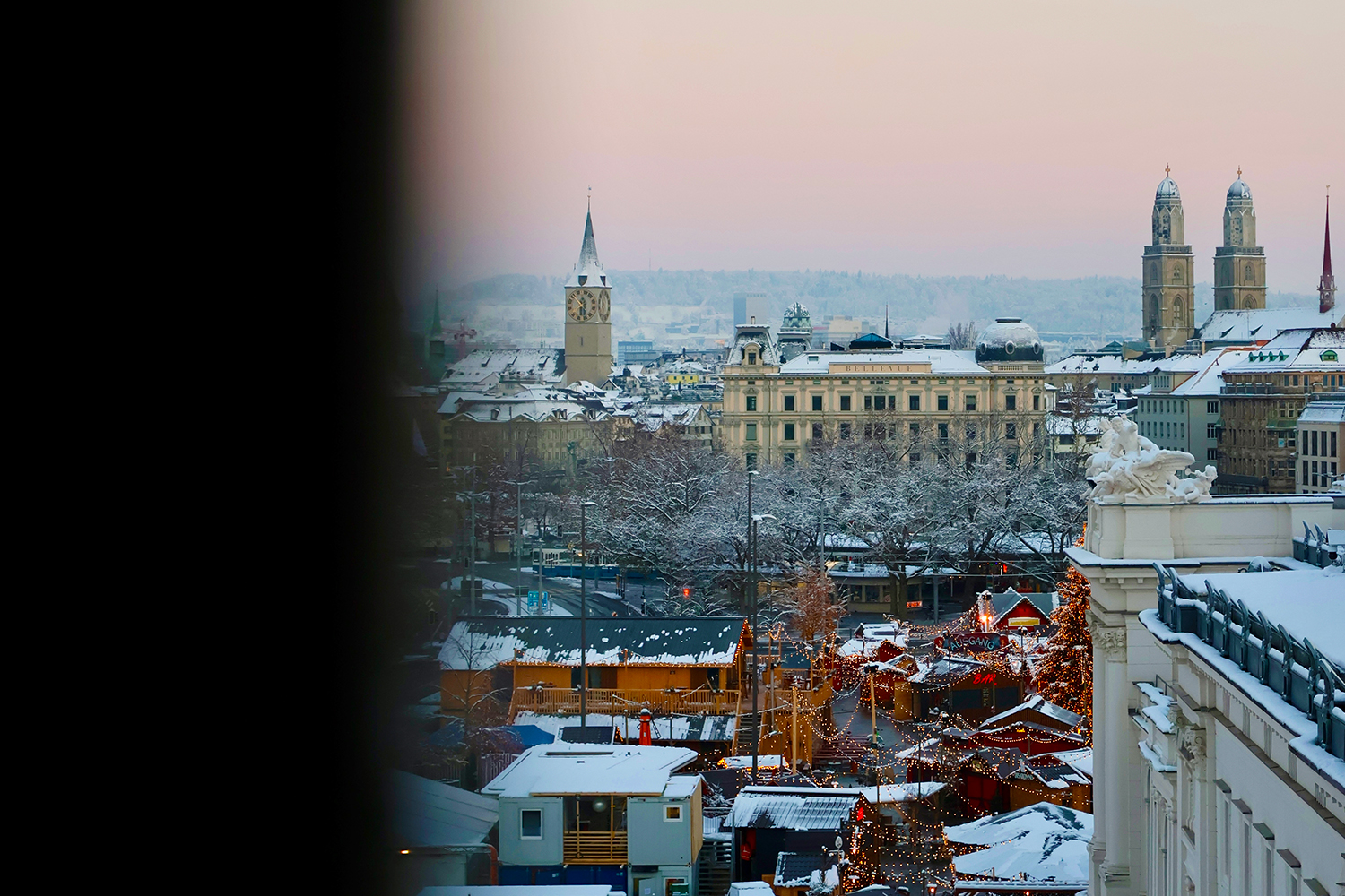 View of Wienachtsdorf from The Ambassador