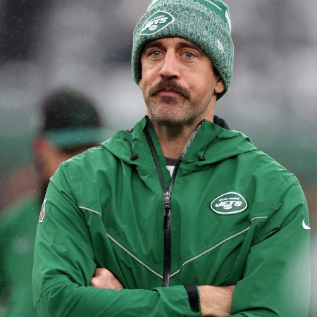 Aaron Rodgers of the New York Jets.