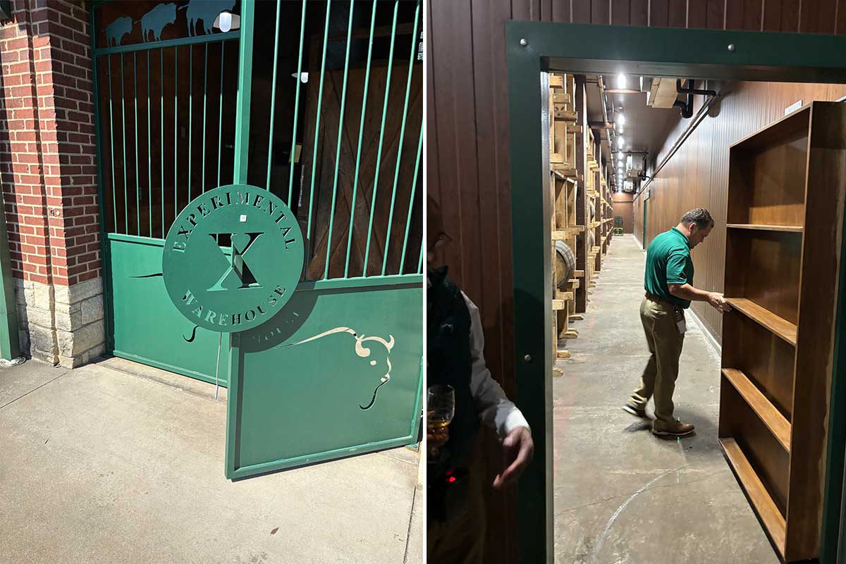 The entrances to Warehouses X and P at Buffalo Trace