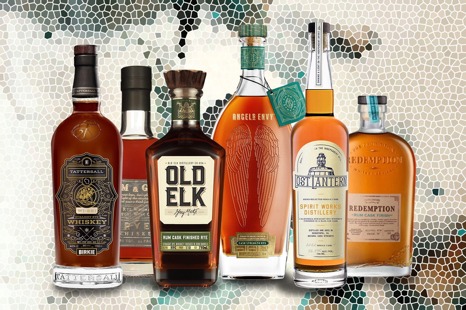 A collection of barrel-finished rye whiskeys. These 14 bottles are worth seeking out and adding to your collection.
